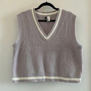 H&M Lavender Sweater Vest, Size L